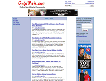 Tablet Screenshot of dojoweb.com